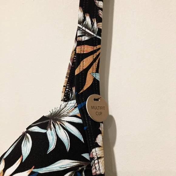 NWT, Niptuck Swim, Louise Dukes Paradise One Piece Swimsuit, Sz 4, Black Multi - Picture 6 of 16